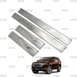 ชายบันไดยิงทราย สแตนเลส 4 ประตู 4 ชิ้น สีโครเมี่ยม สำหรับ Isuzu MU-X Mux SUV 2WD 4WD LS ปี 2022-2023